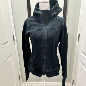 Lululemon Scuba Zip Up Hoodie in black Size L
